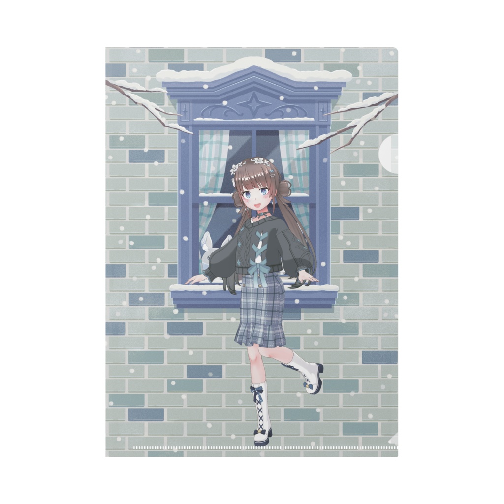 【のあ】12月冬コーデ-クリアファイル-G0351