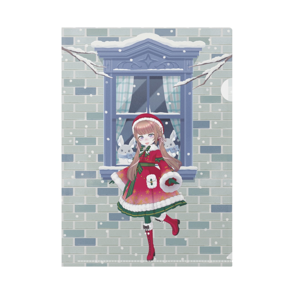 【のんしゅがー。】12月冬コーデ-クリアファイル-G0358