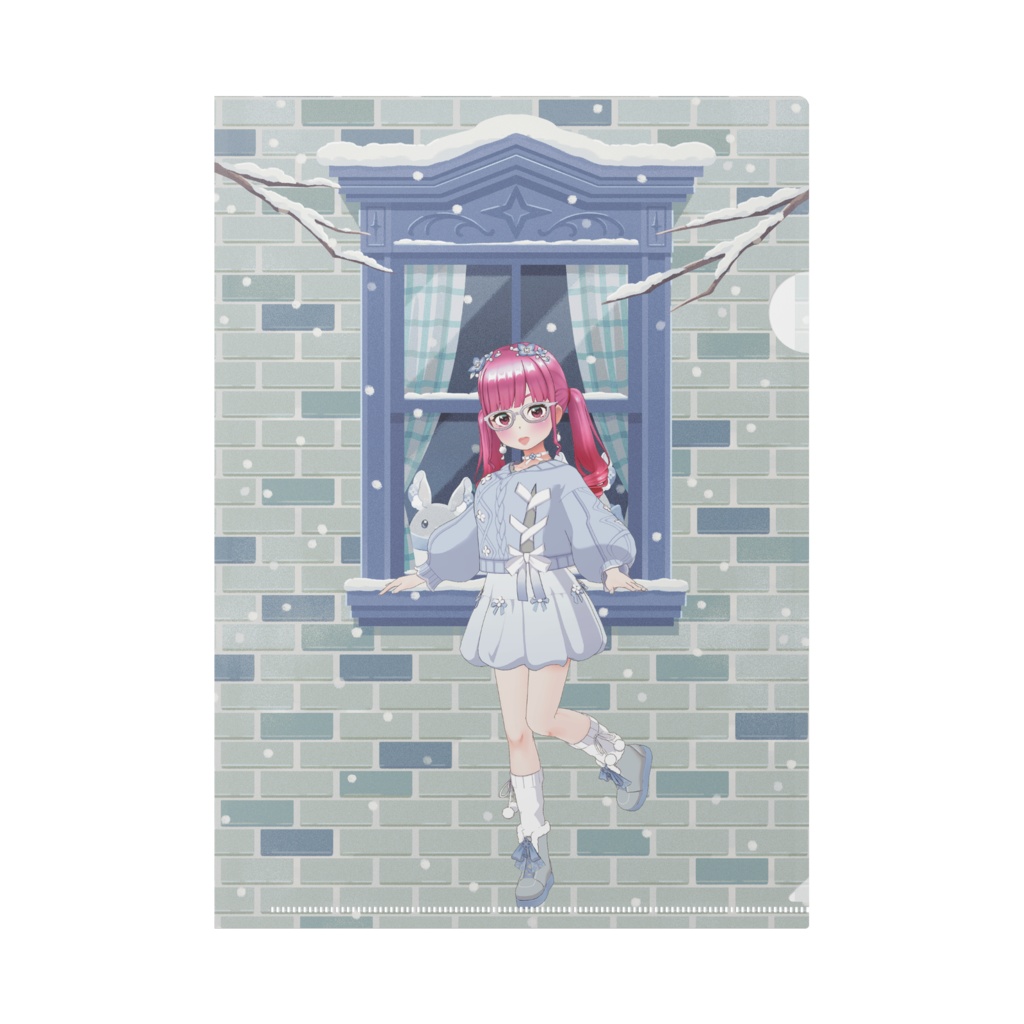 【はくてん】12月冬コーデ-クリアファイル-G0364