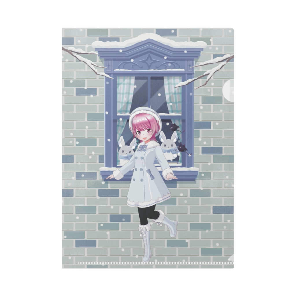 【ひふみ】12月冬コーデ-クリアファイル-G0387