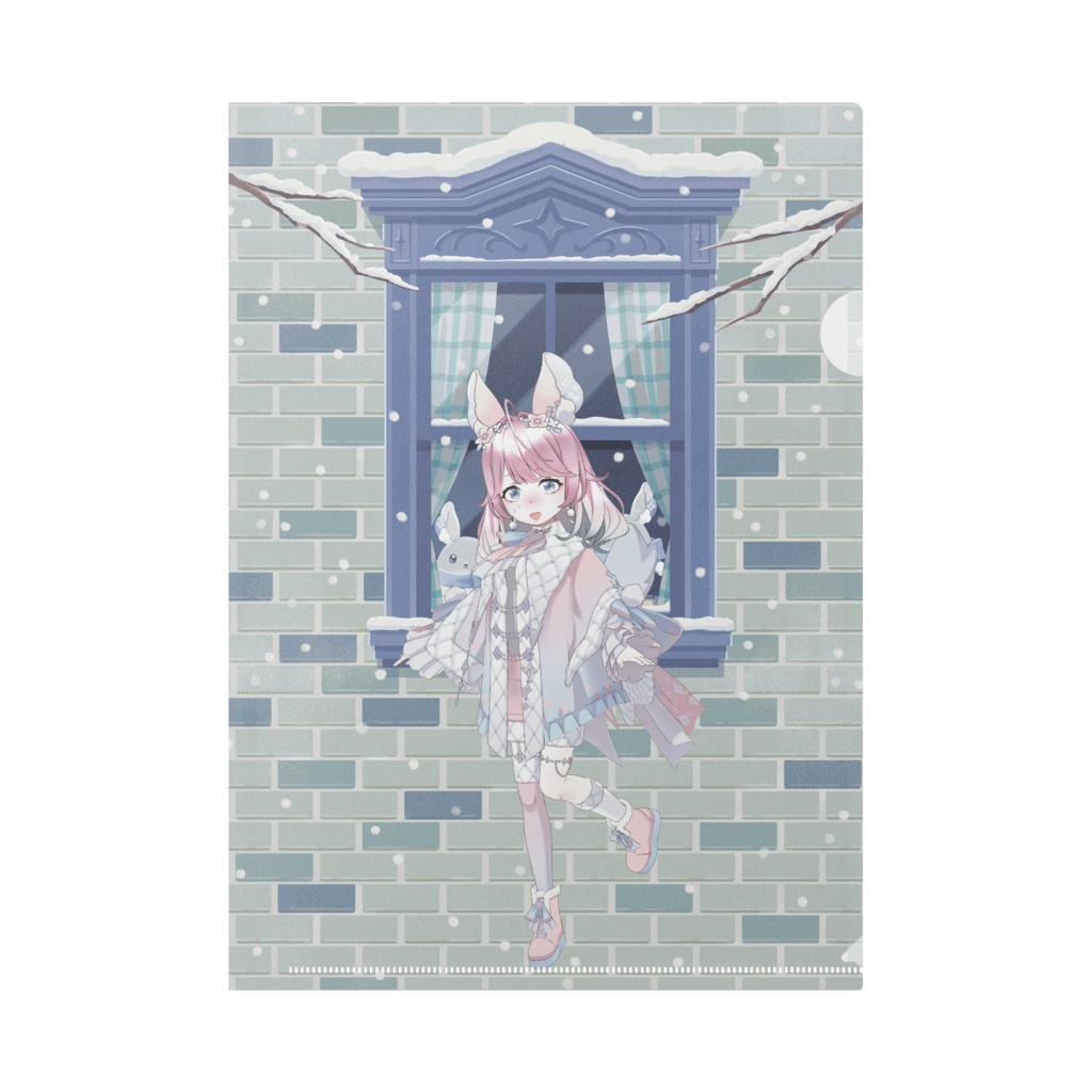 【ふぅん】12月冬コーデ-クリアファイル-G0394