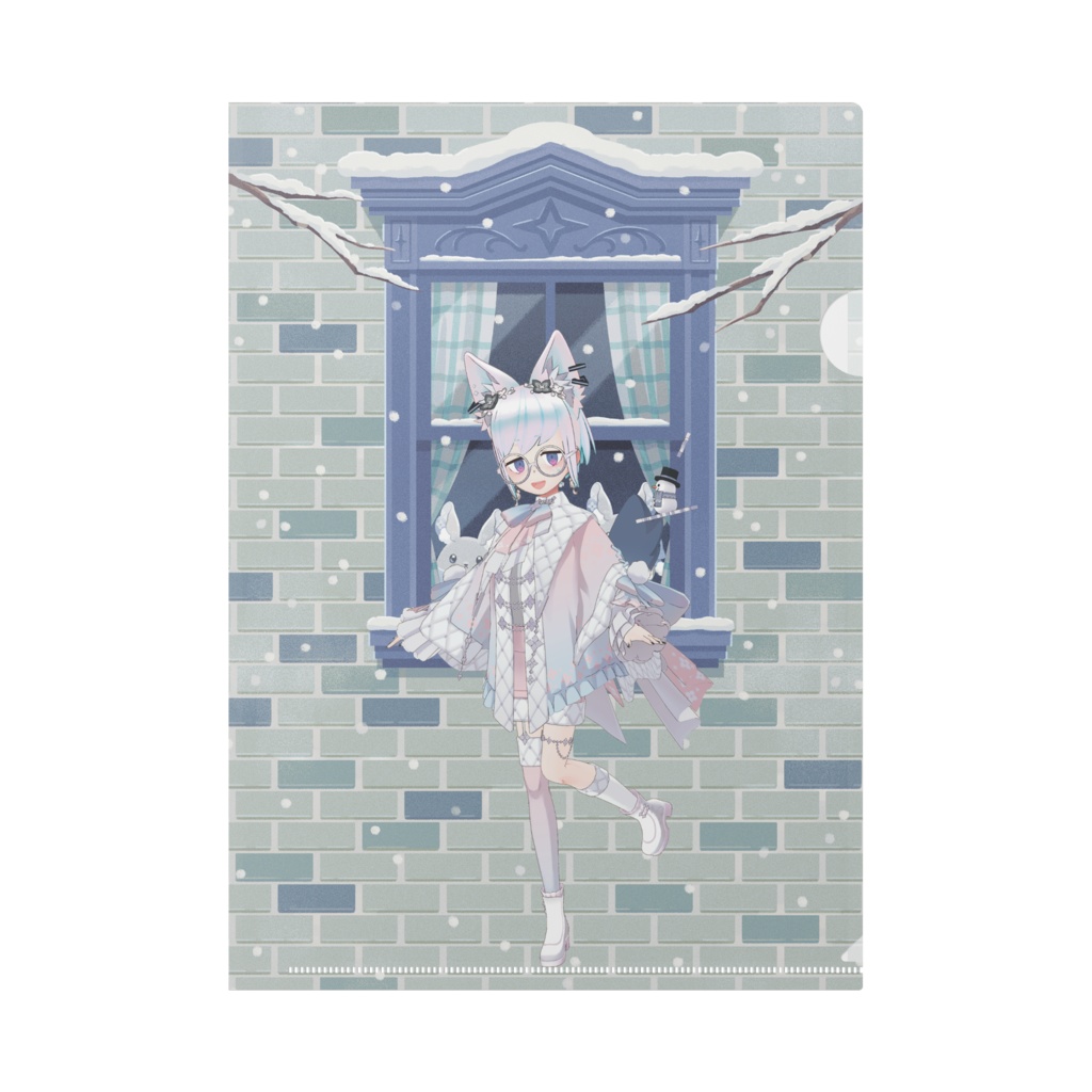 【ぺりをー】12月冬コーデ-クリアファイル-G0403