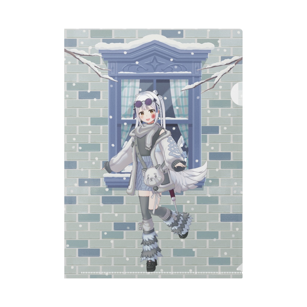 【まみるん】12月冬コーデ-クリアファイル-G0429