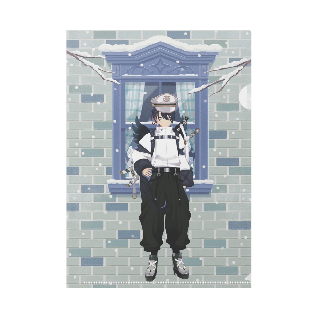 【まゆたま鴉天狗警察】12月冬コーデ-クリアファイル-G0431