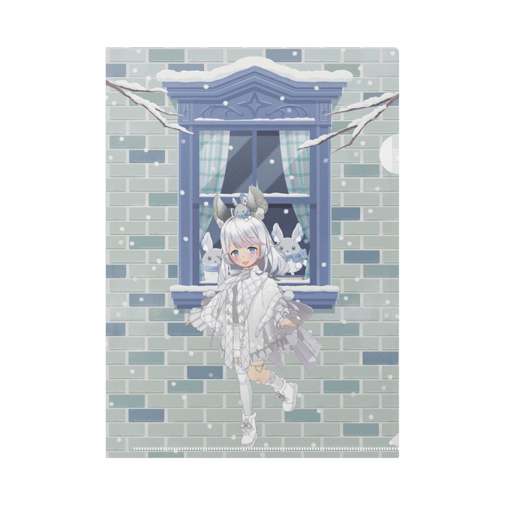 【みぃ】12月冬コーデ-クリアファイル-G0437