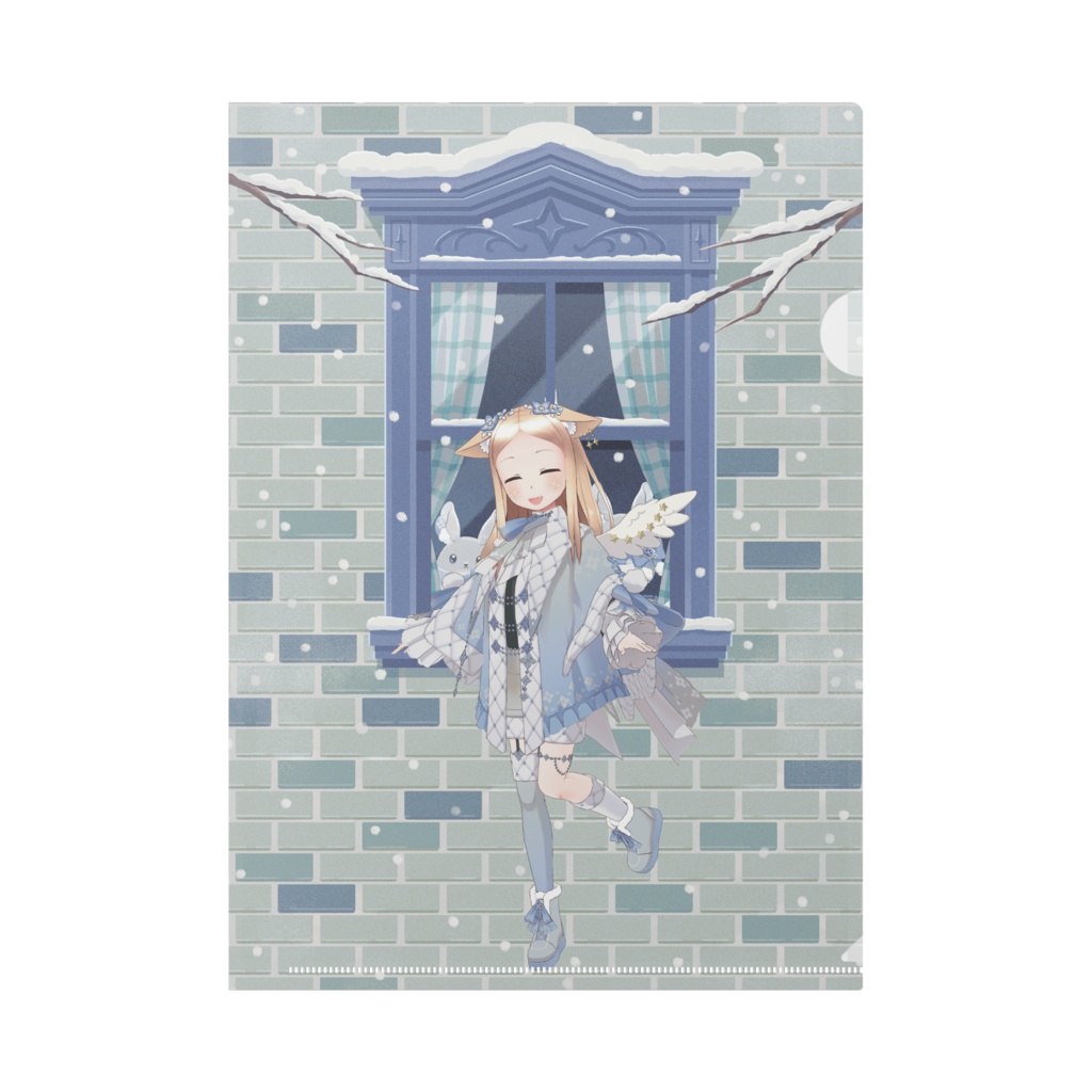 【みぃめ】12月冬コーデ-クリアファイル-G0440