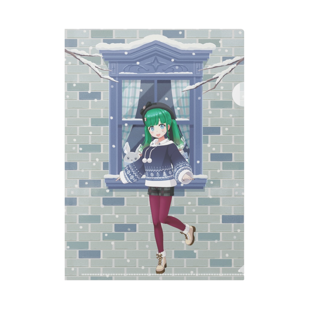 【みっち】12月冬コーデ-クリアファイル-G0454