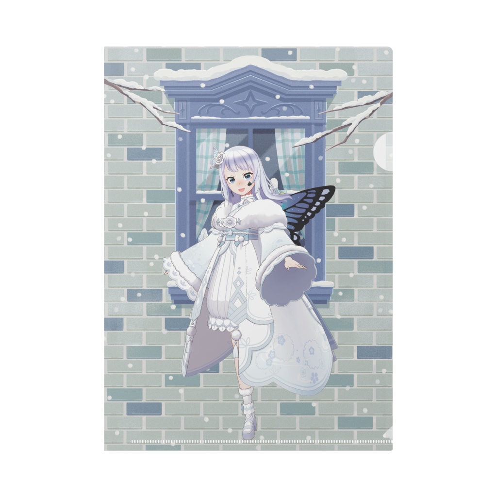 【みっちゃん】12月冬コーデ-クリアファイル-G0455