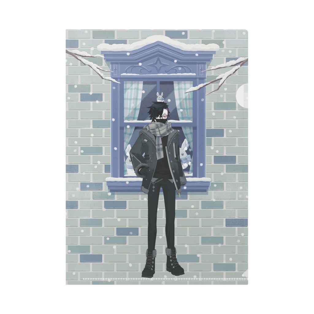 【みはね】12月冬コーデ-クリアファイル-G0461