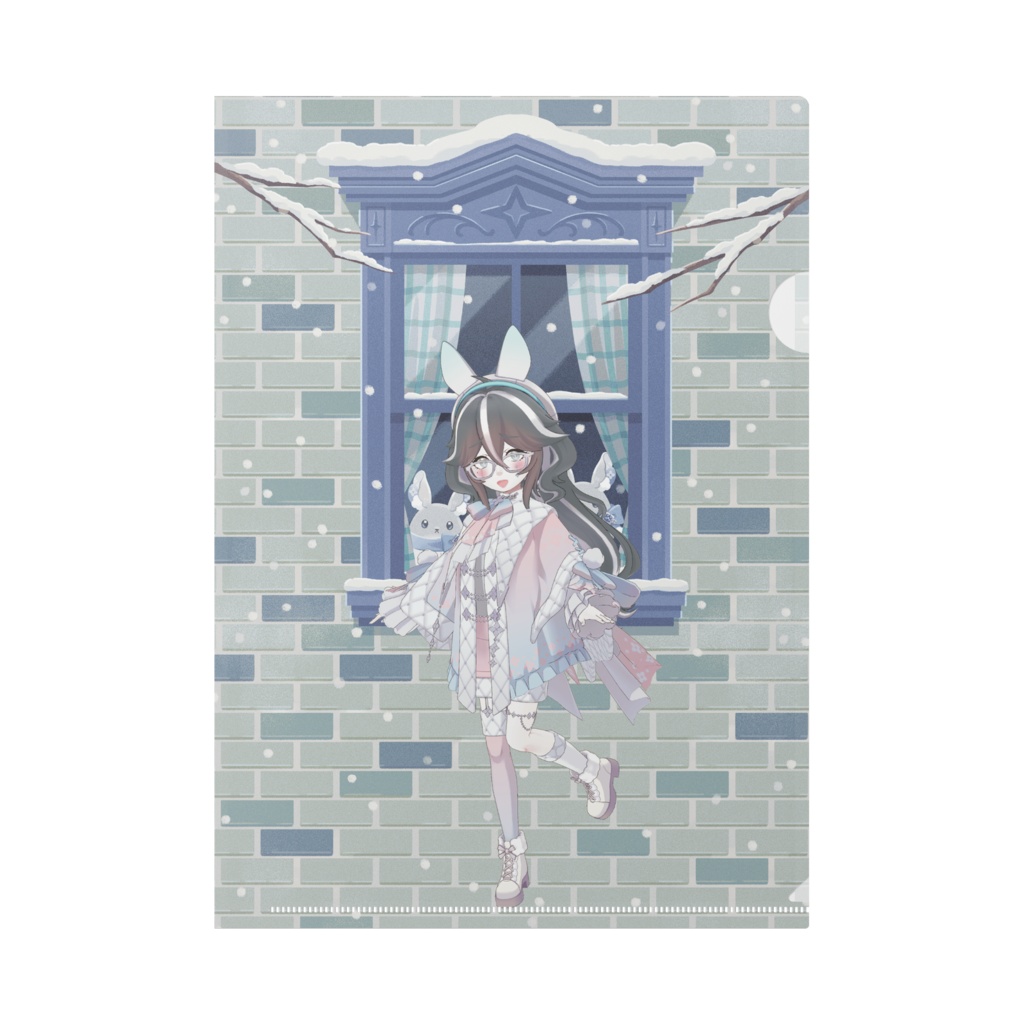 【みゃる】12月冬コーデ-クリアファイル-G0465