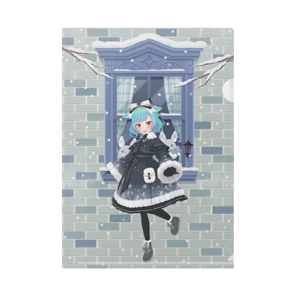 【みら】12月冬コーデ-クリアファイル-G0467