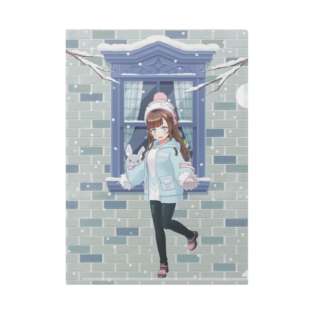【もつ鍋】12月冬コーデ-クリアファイル-G0485