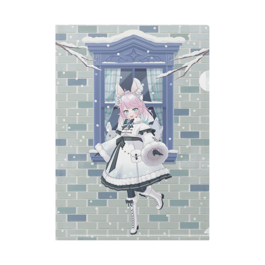 【ももころん】12月冬コーデ-クリアファイル-G0489