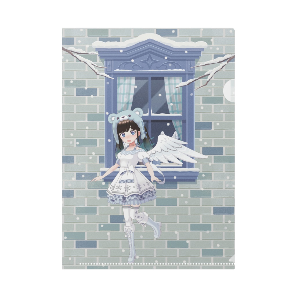 【ももちゃ】12月冬コーデ-クリアファイル-G0490