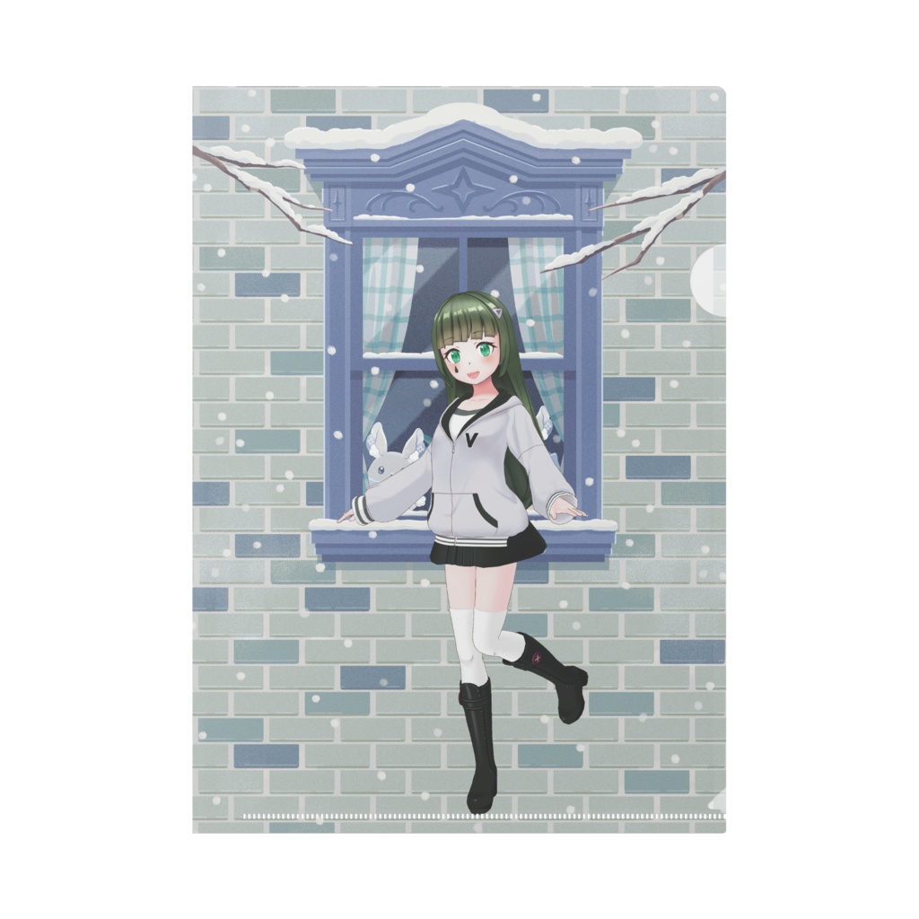 【ゆず】12月冬コーデ-クリアファイル-G0506