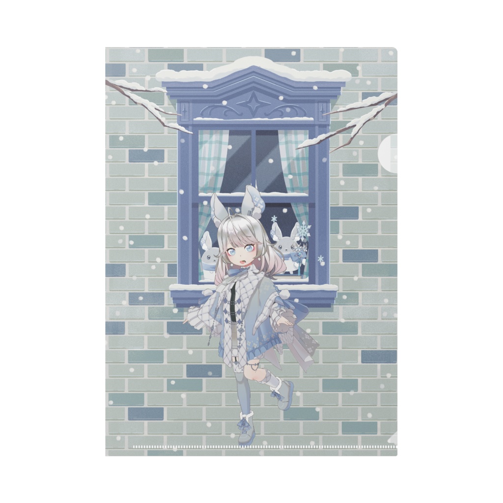 【ろいろ】12月冬コーデ-クリアファイル-G0551