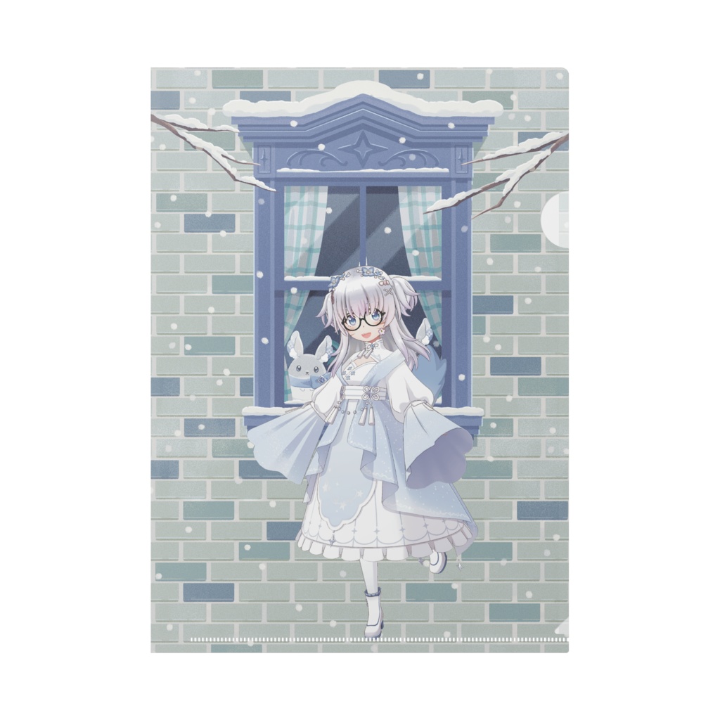 【ろっぴー】12月冬コーデ-クリアファイル-G0556
