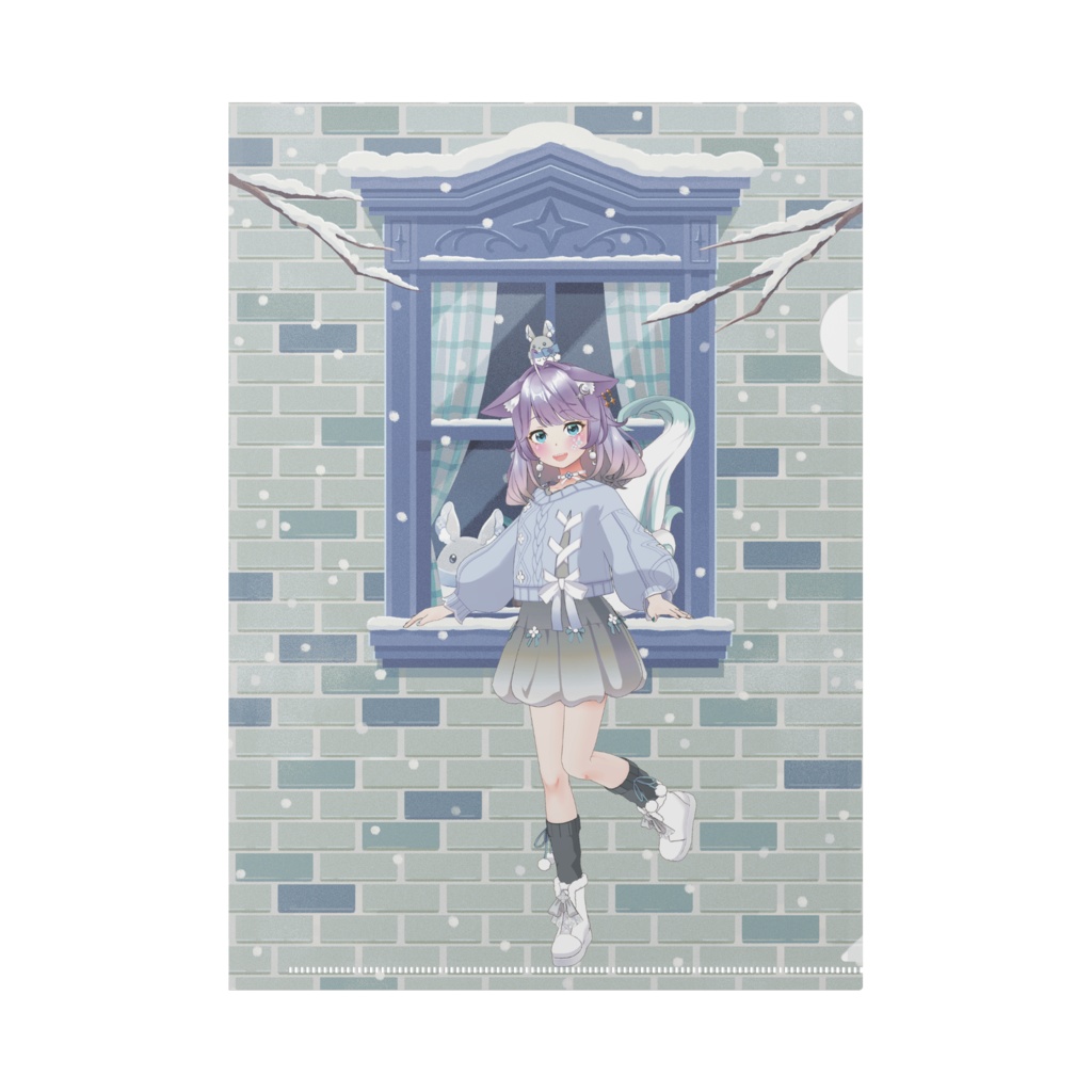 【カイコ】12月冬コーデ-クリアファイル-G0139