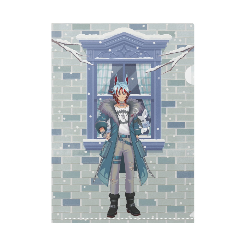 【カグラ煌輝】12月冬コーデ-クリアファイル-G0143