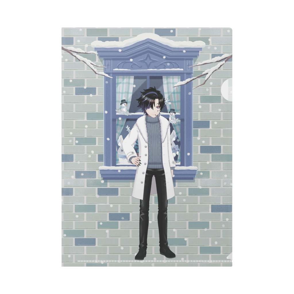 【カヲル】12月冬コーデ-クリアファイル-G0158