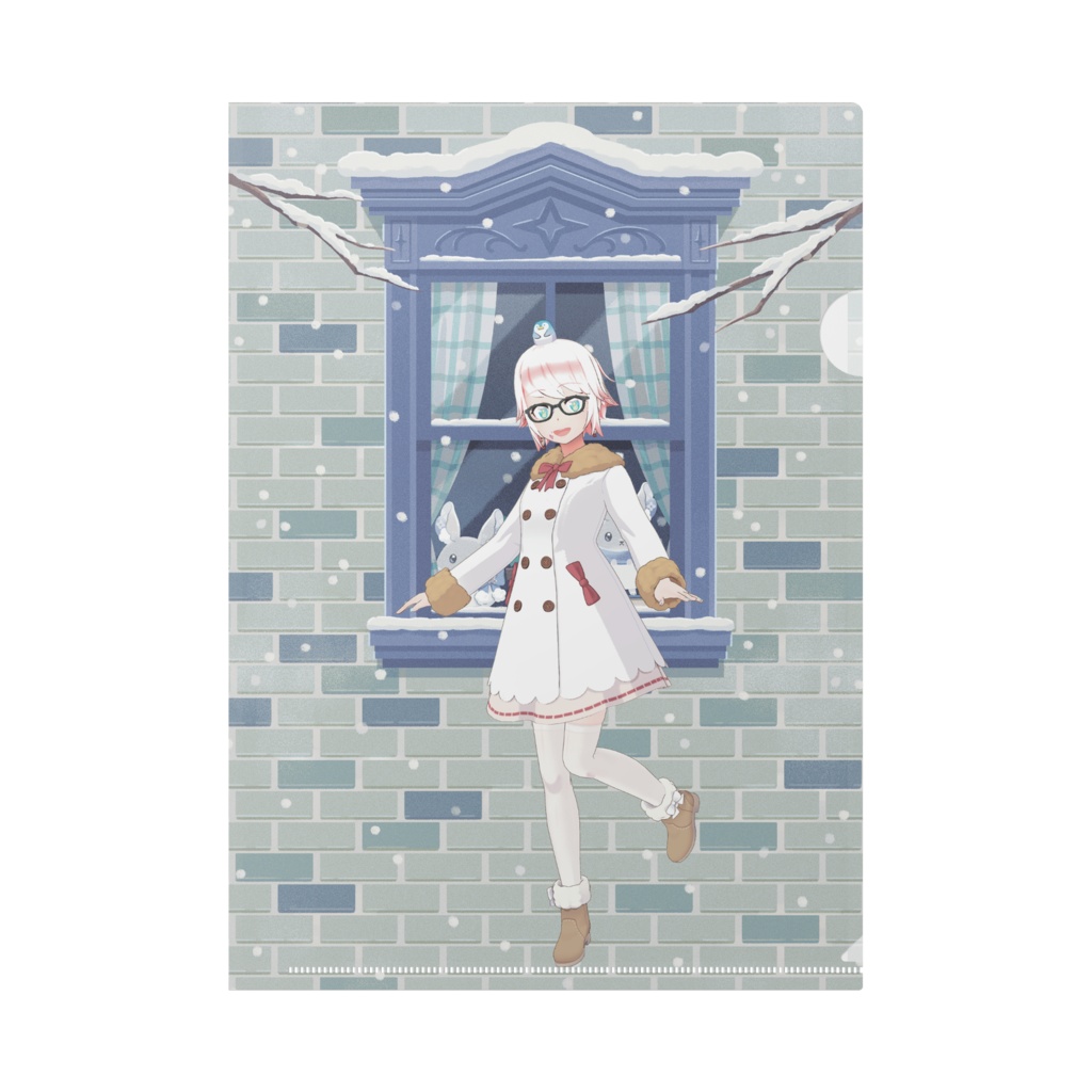 【クリームGAME】12月冬コーデ-クリアファイル-G0175