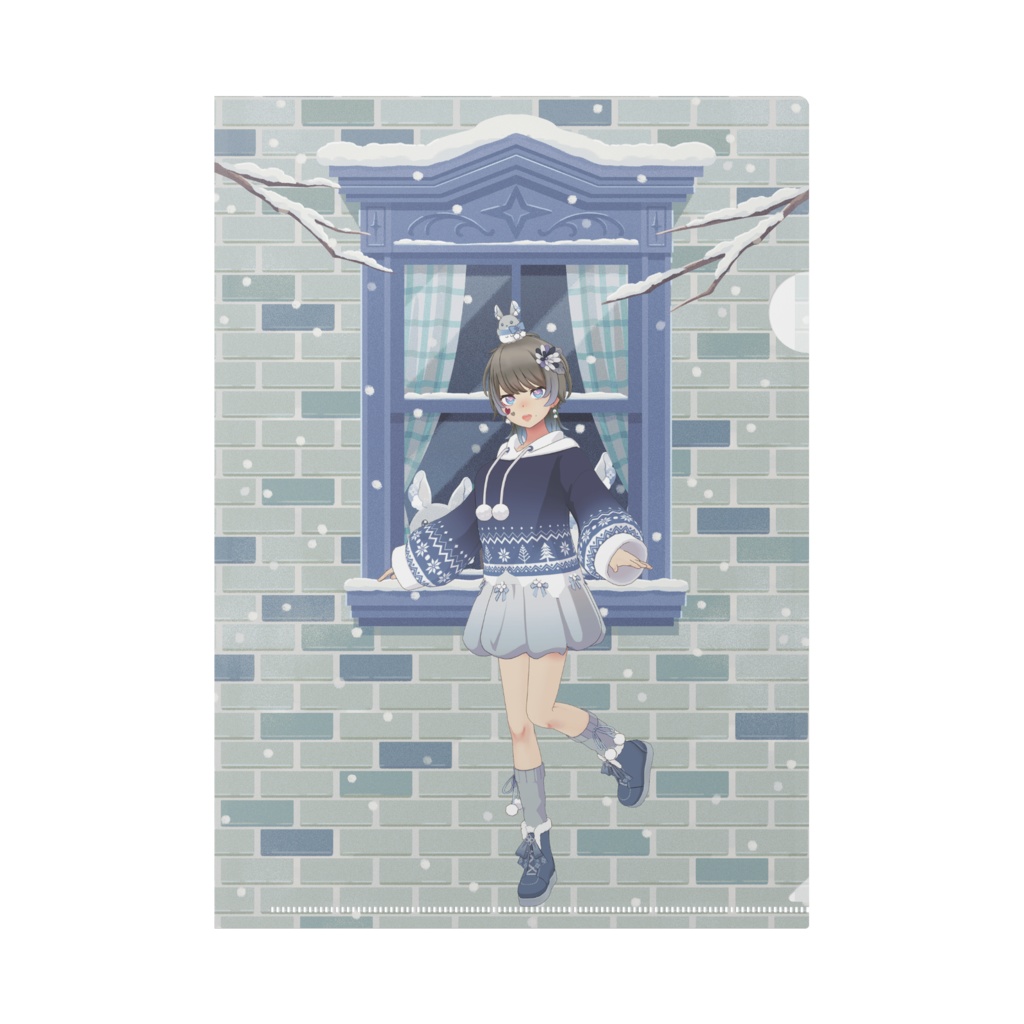 【シフォン】12月冬コーデ-クリアファイル-G0221