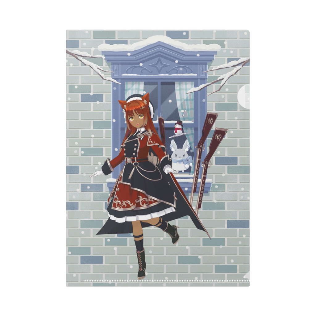 【ジニ】12月冬コーデ-クリアファイル-G0219