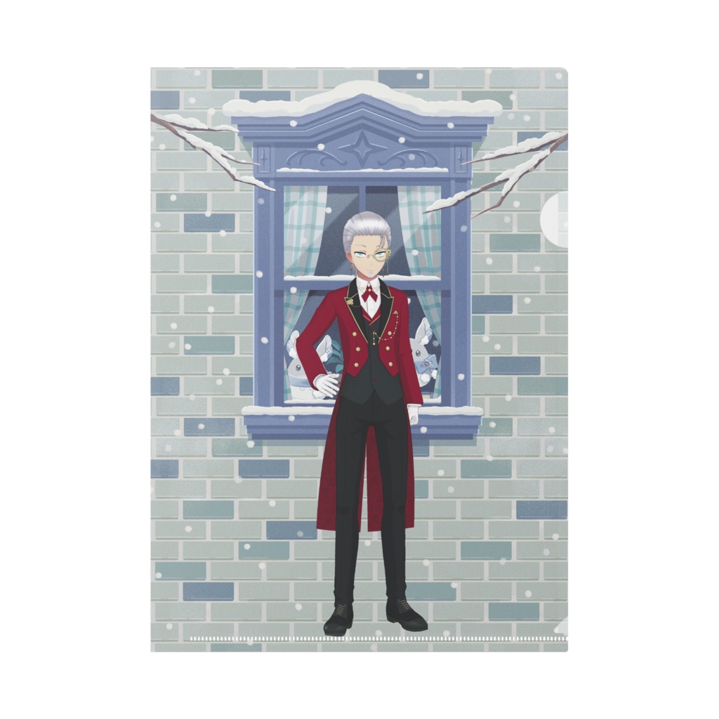 【テスト】12月冬コーデ-クリアファイル-G0289