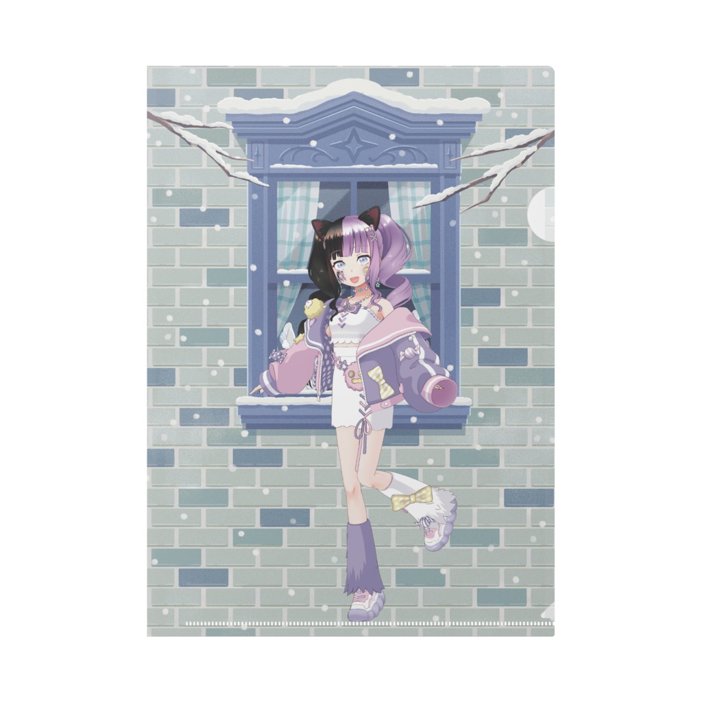 【トロロ】12月冬コーデ-クリアファイル-G0306