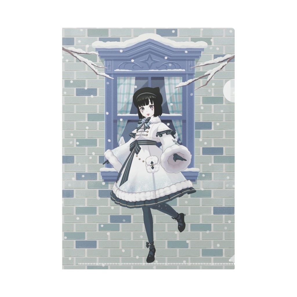 【ニギニギ地獄ンチョス】12月冬コーデ-クリアファイル-G0332