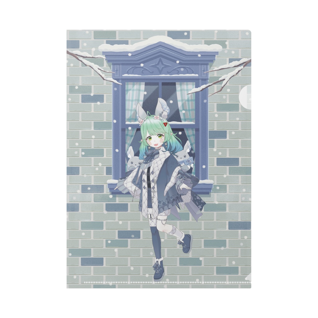 【パピピンパピコ】12月冬コーデ-クリアファイル-G0370