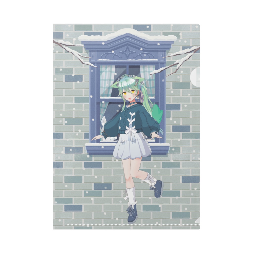【フォス・E・カーム】12月冬コーデ-クリアファイル-G0395
