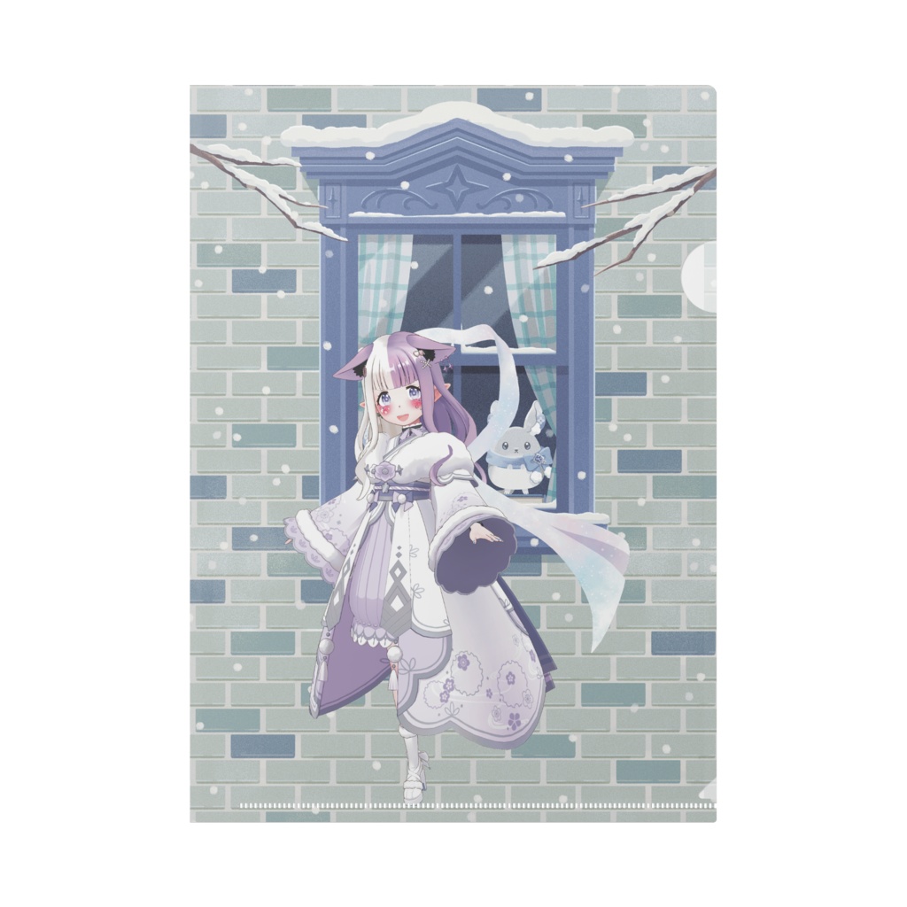 【プテラノ丼】12月冬コーデ-クリアファイル-G0397