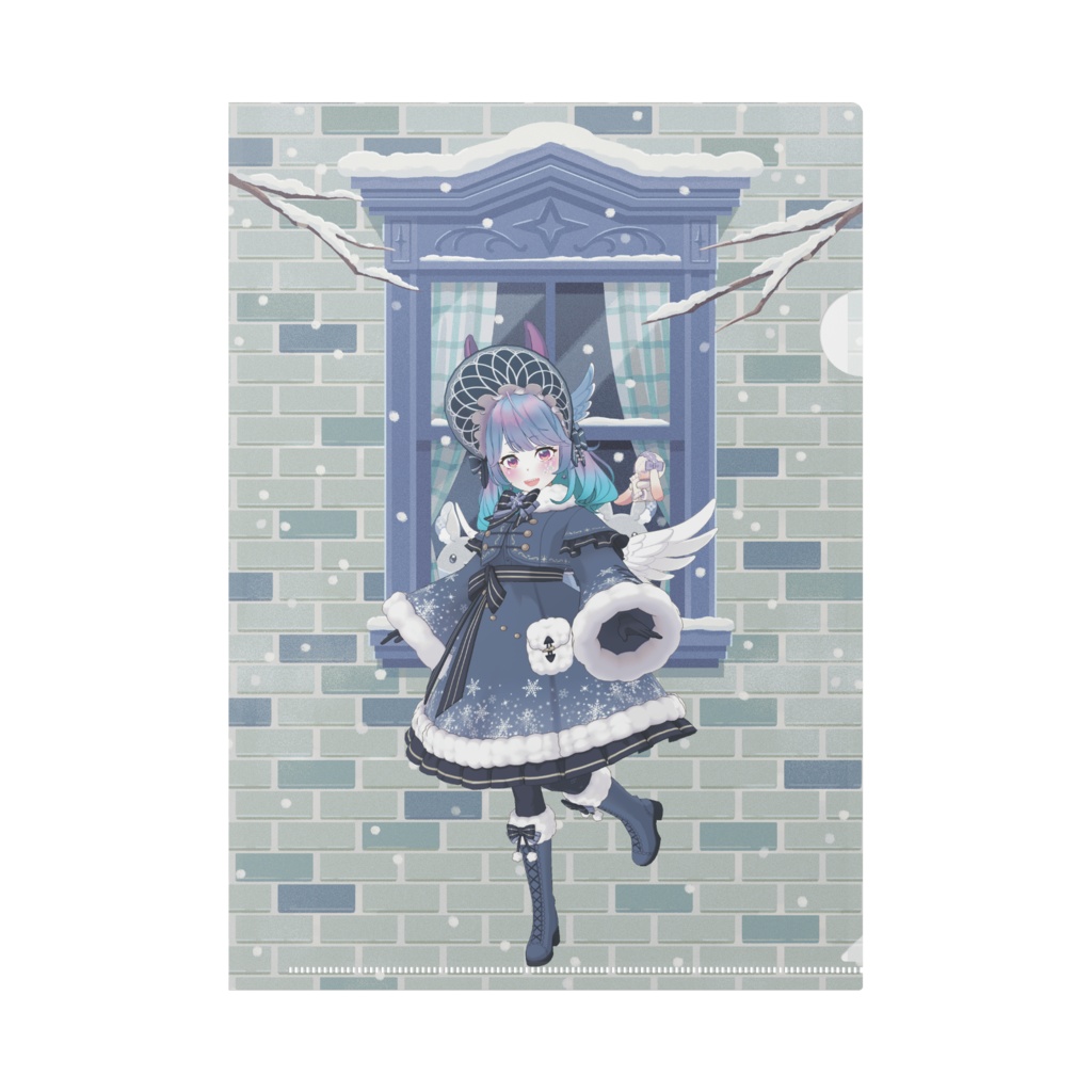 【ペンナ】12月冬コーデ-クリアファイル-G0405