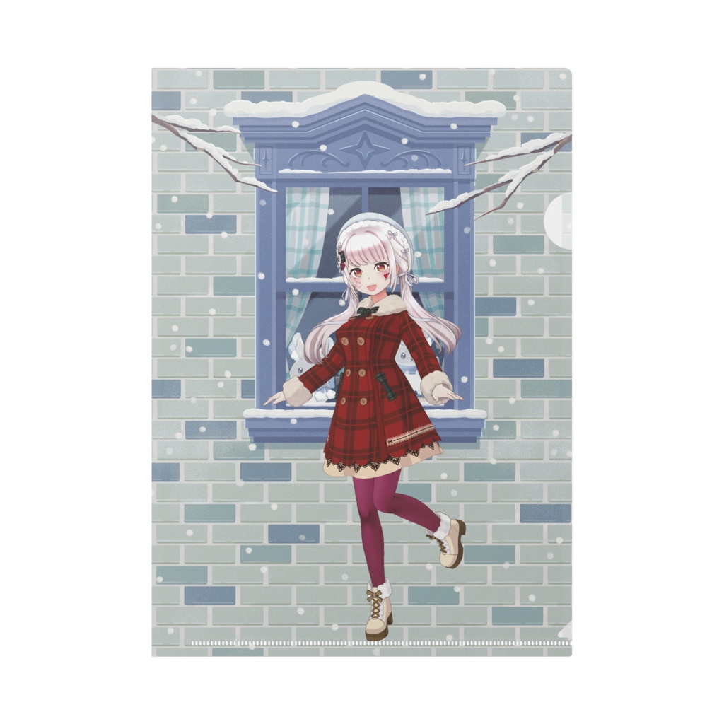 【ポゥ】12月冬コーデ-クリアファイル-G0406
