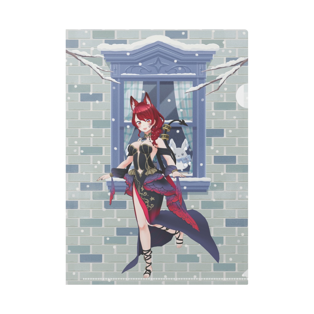 【ライチ】12月冬コーデ-クリアファイル-G0524