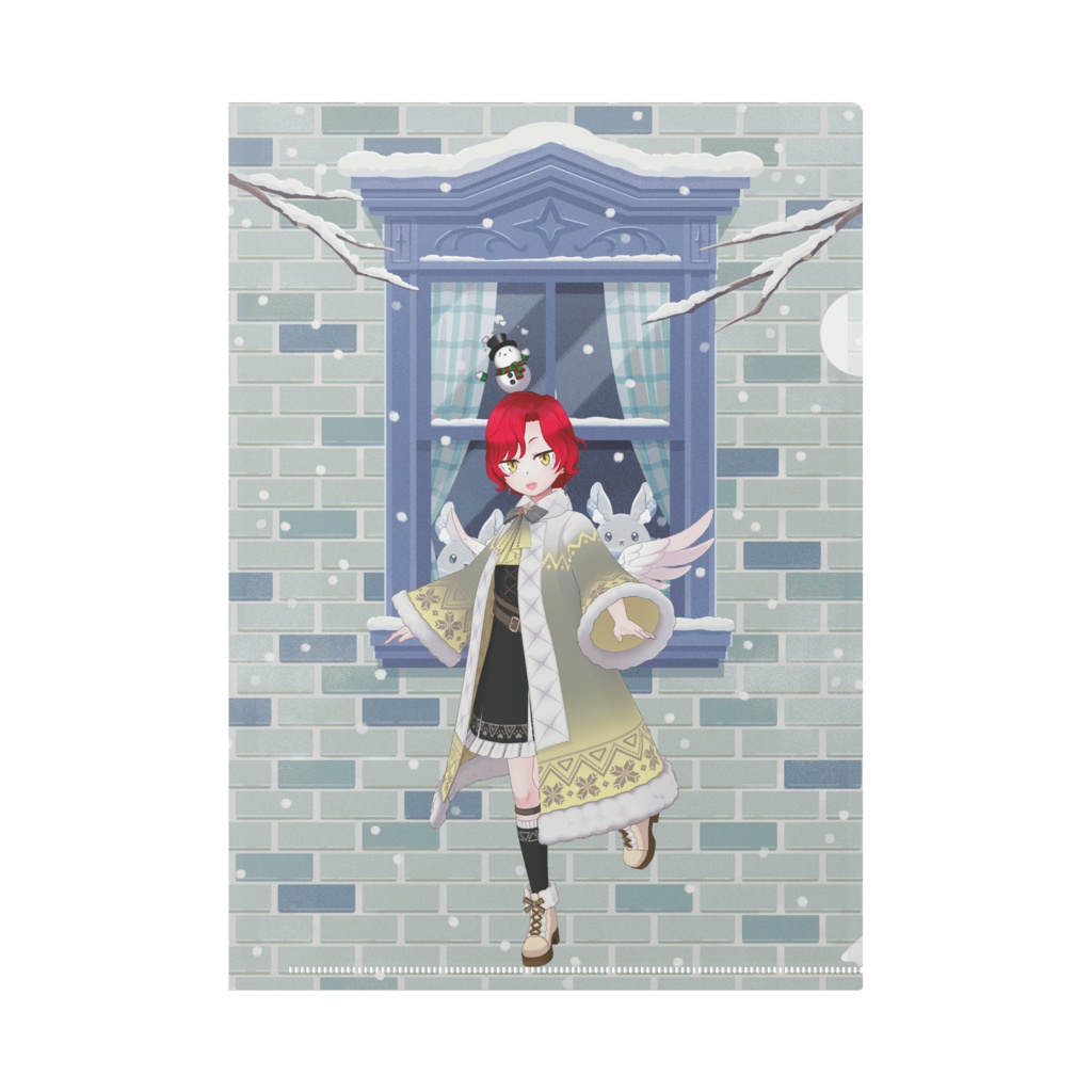 【ラップラッシュ】12月冬コーデ-クリアファイル-G0530