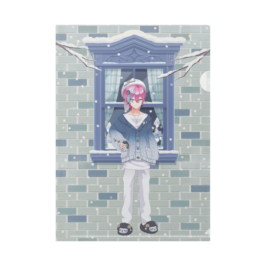 【三神たぴ】12月冬コーデ-クリアファイル-G0741