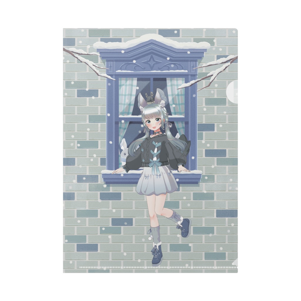 【五月雨】12月冬コーデ-クリアファイル-G0695