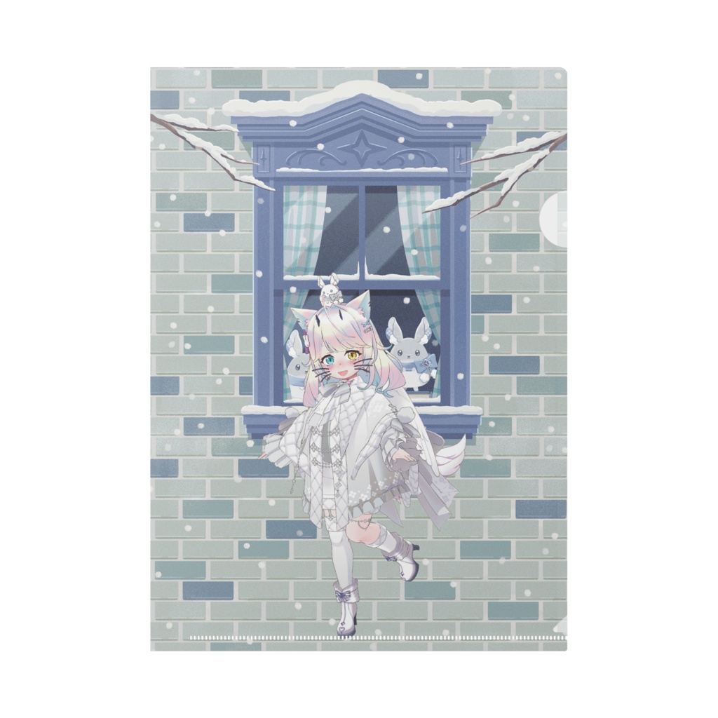 【佐田らぐな】12月冬コーデ-クリアファイル-G0723