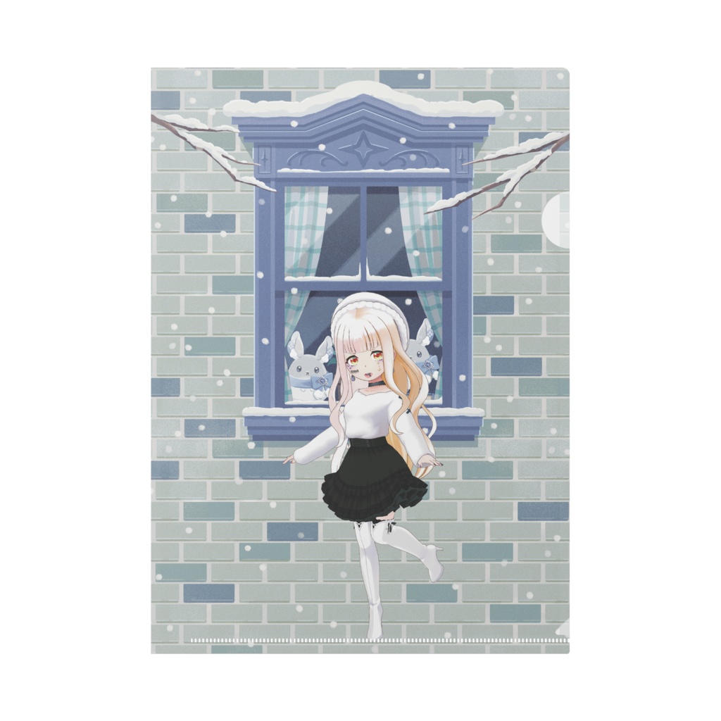 【來紫 水晶】12月冬コーデ-クリアファイル-G1092