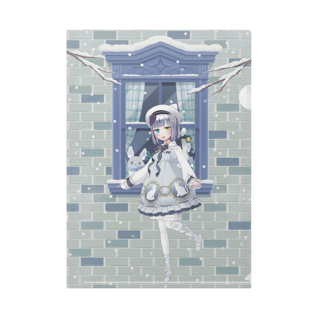 【内田ミヤコ@京都人】12月冬コーデ-クリアファイル-G0918