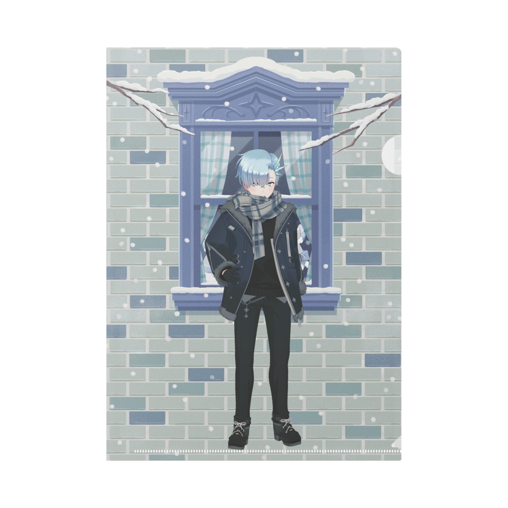 【凍空らぐ】12月冬コーデ-クリアファイル-G0902
