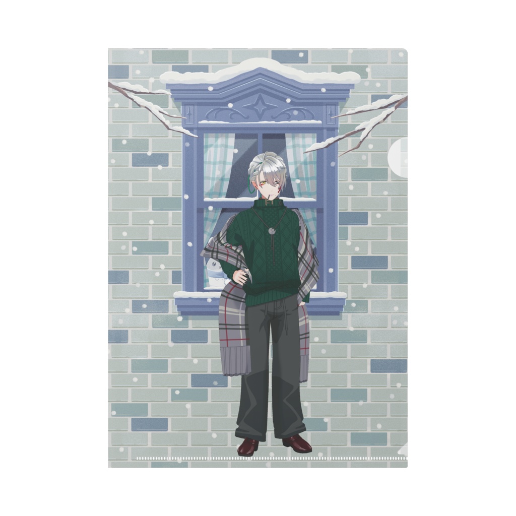 【千景 尖里】12月冬コーデ-クリアファイル-G0855