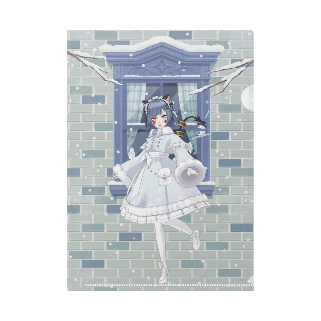 【夜煌ソナ】12月冬コーデ-クリアファイル-G1041
