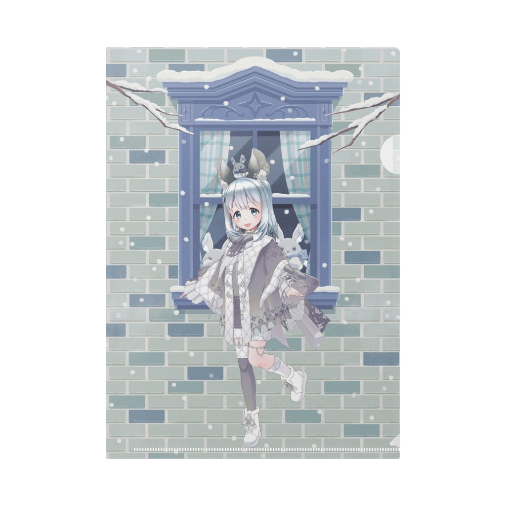 【夢実ちよ】12月冬コーデ-クリアファイル-G1017