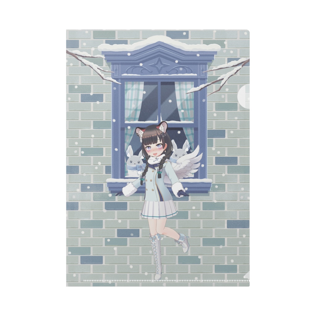 【夢宮むう】12月冬コーデ-クリアファイル-G1014