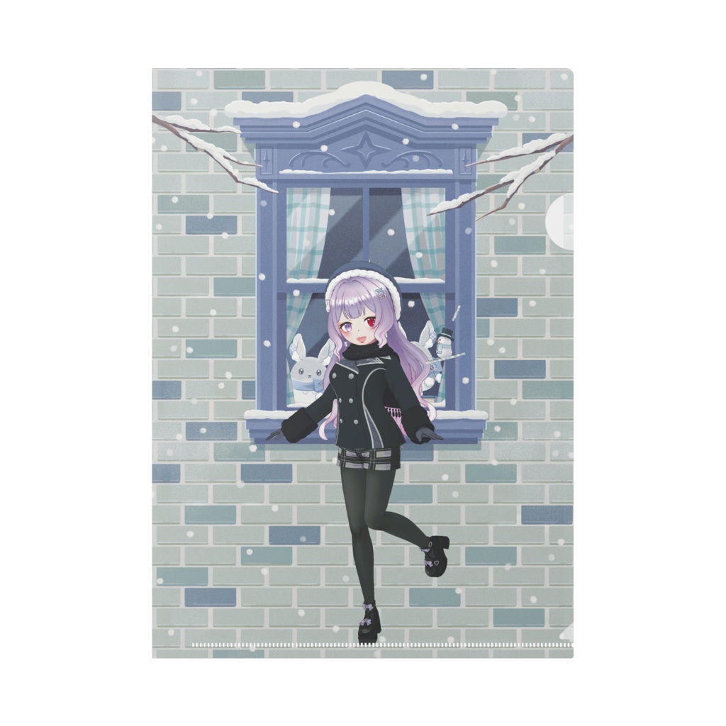 【天咲 緋衣美】12月冬コーデ-クリアファイル-G0888