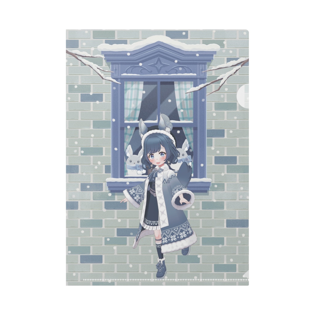 【AquA】12月冬コーデ-クリアファイル-G0017