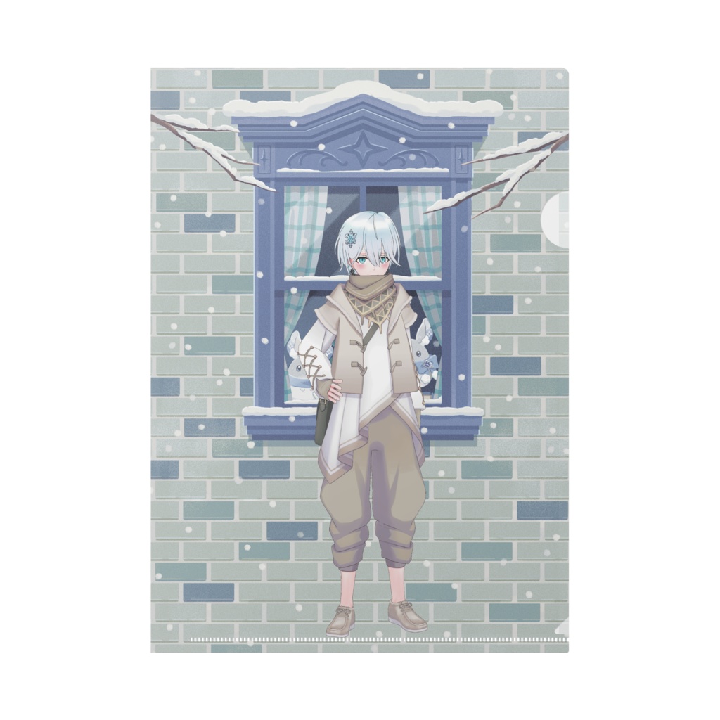 【AWAYUKI】12月冬コーデ-クリアファイル-G0018